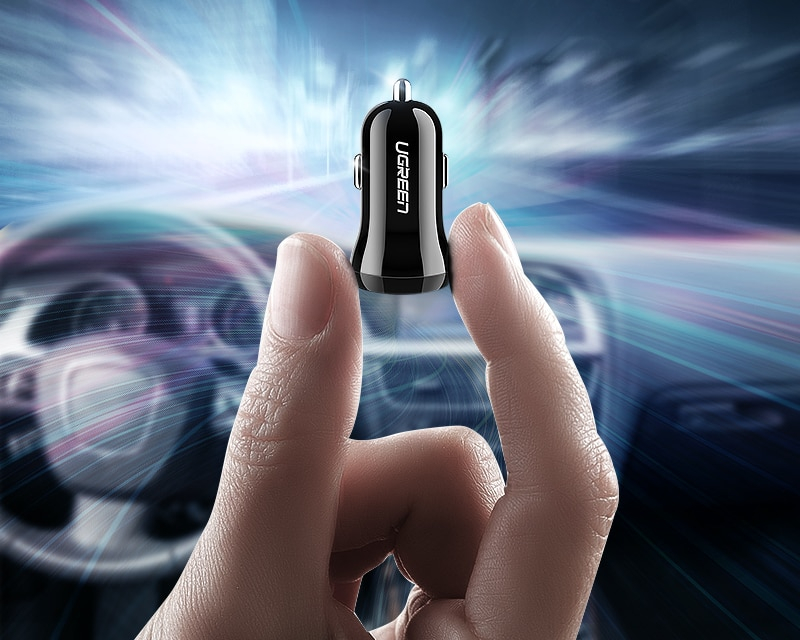 Mini Dual USB Car Charger Car Chargers Mobile Phone Accessories Smartphones 