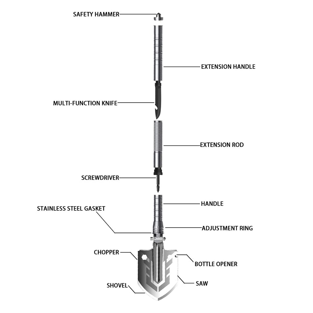 Multi-Purpose Folding Shovel Car Accessories 