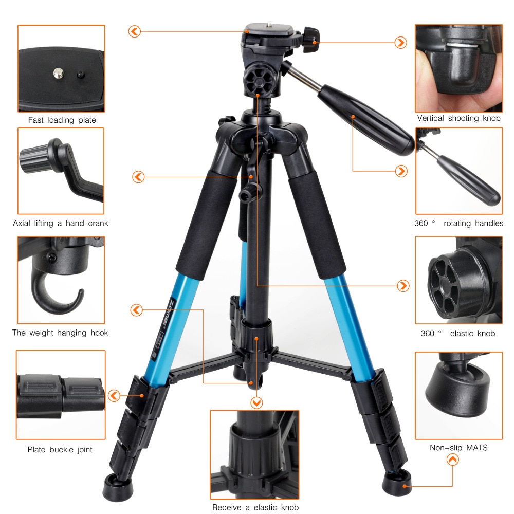 Professional Travel Aluminum Camera Tripod Stand Camera & Photo Accessories Consumer Electronics Tripods & Stands 