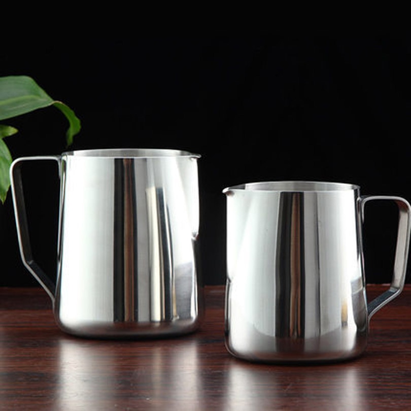 Silver Metal Milk Jug Coffee & Tea Tools Kitchen 