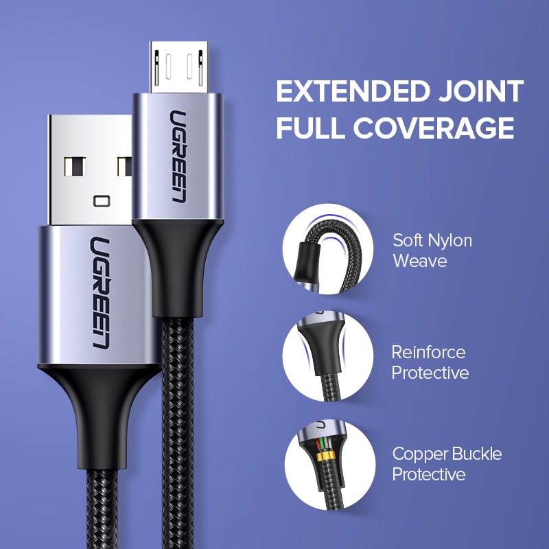 Simple Micro USB Cable for Phones and Tablets Mobile Phone Accessories Mobile Phone Cables Smartphones 