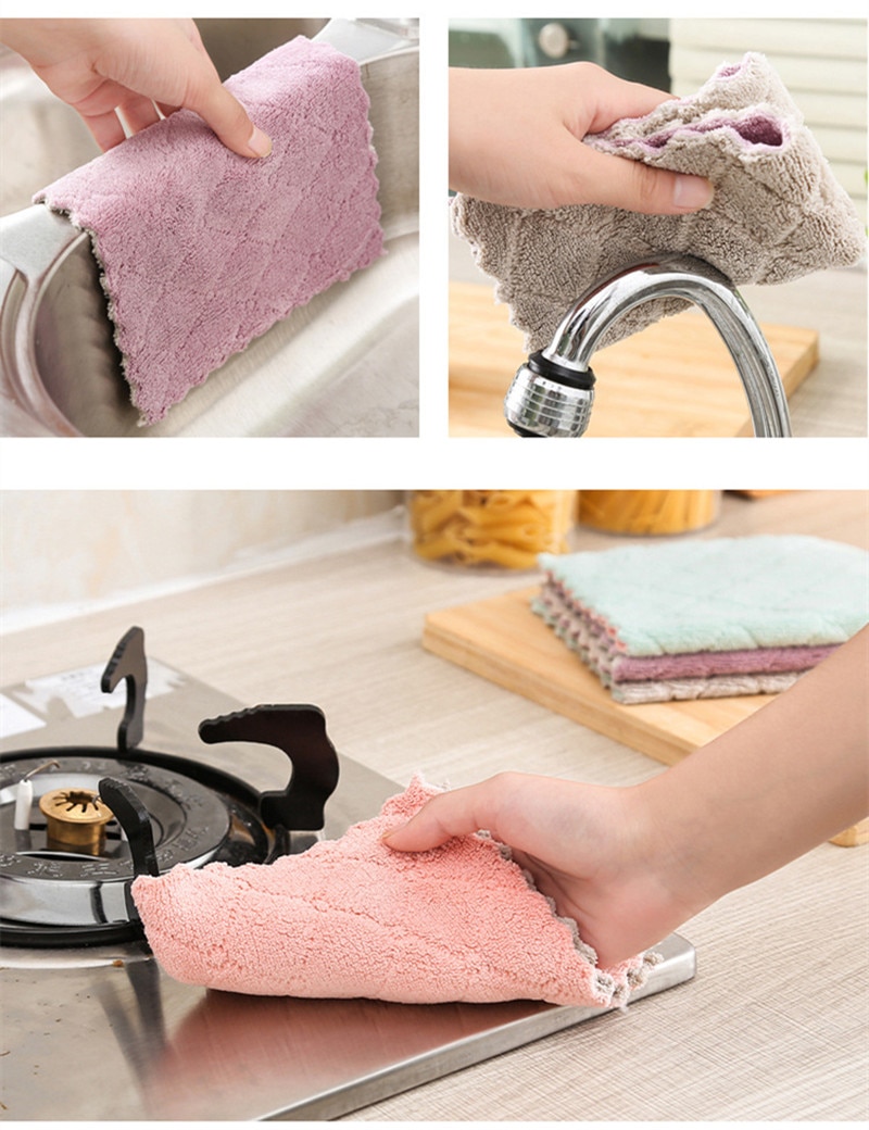 Super Absorbent Microfiber Kitchen Towels 8 pcs Set