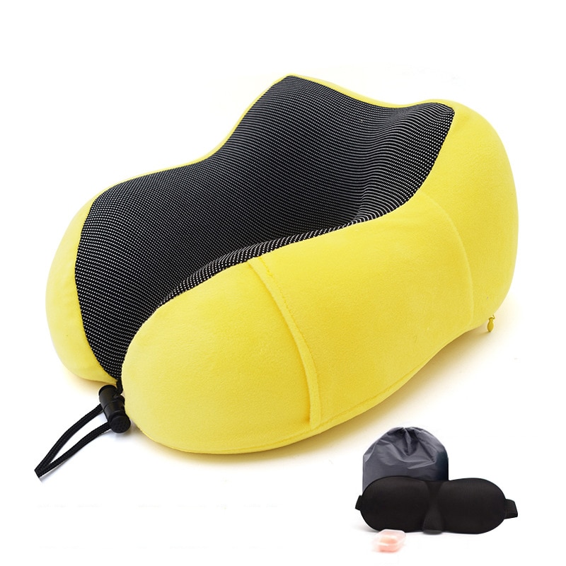 U-Shaped Memory Foam Travel Pillow Luggage & Travel Bags Travel Accessories 