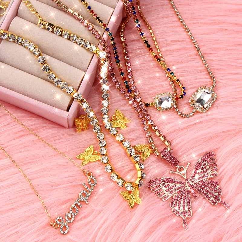 Vintage Butterfly Necklace Necklaces Women Jewelry 