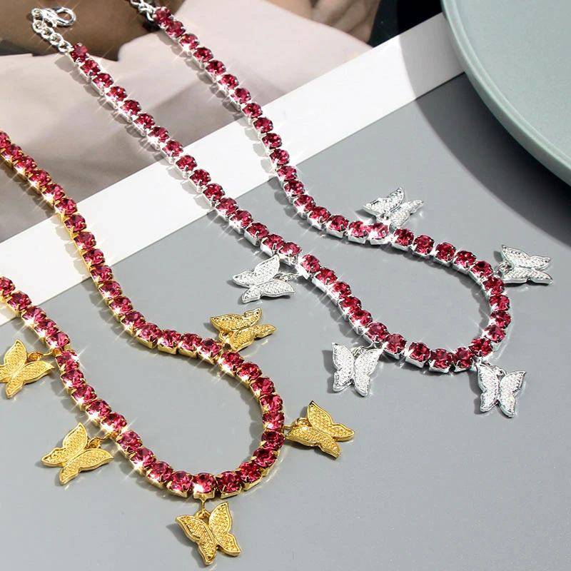 Vintage Butterfly Necklace Necklaces Women Jewelry 