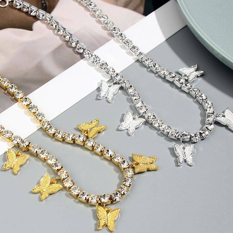 Vintage Butterfly Necklace Necklaces Women Jewelry 