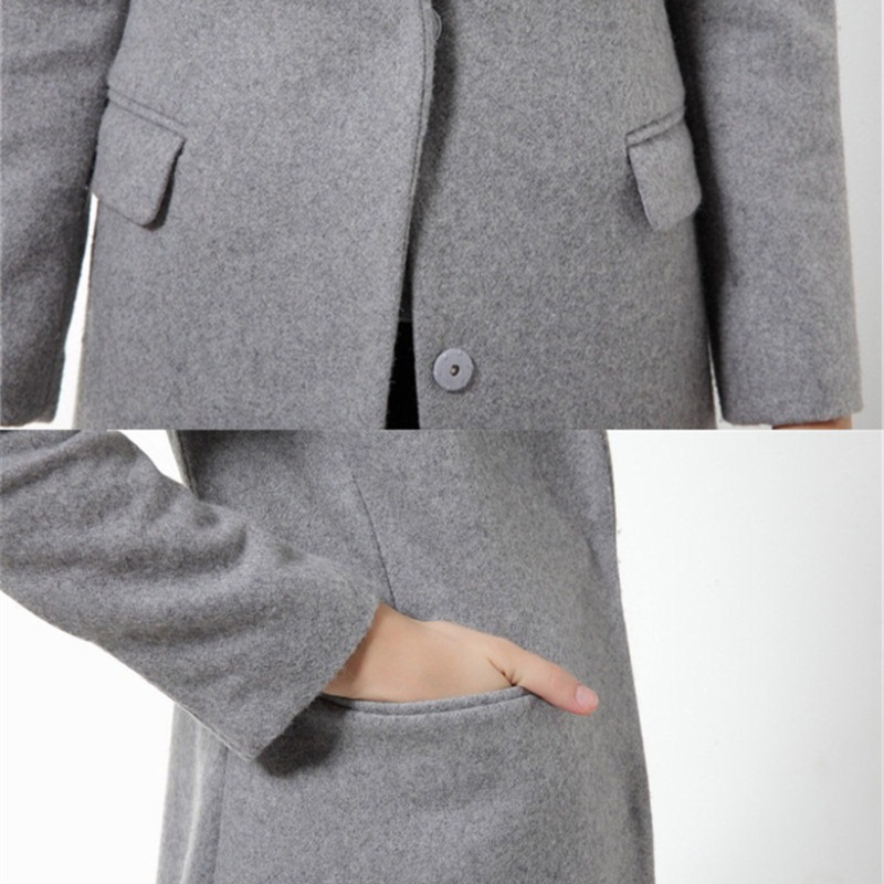 Women's Classic Long Wool Coat Coats Jackets & Coats Women's Clothing & Accessories 