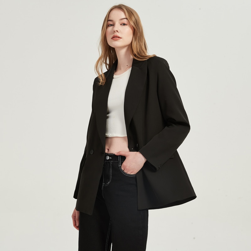 Women's Double Breasted Blazer Basic Jackets Jackets & Coats Women's Clothing & Accessories 