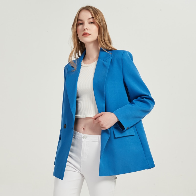 Women's Double Breasted Blazer Basic Jackets Jackets & Coats Women's Clothing & Accessories 