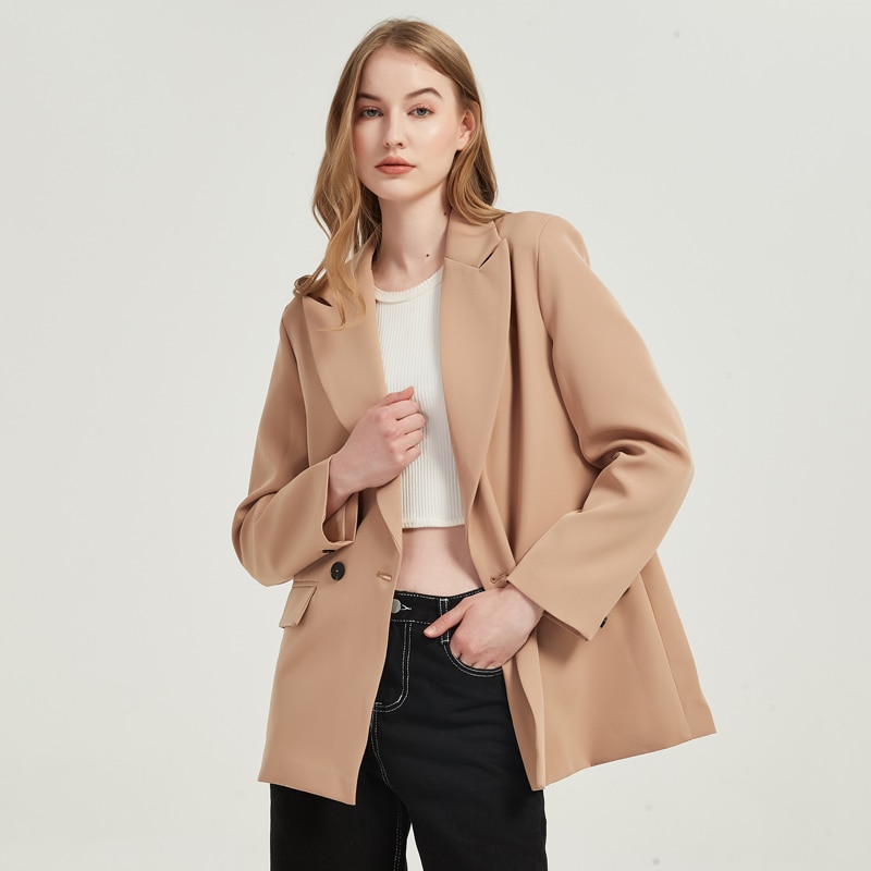 Women's Double Breasted Blazer Basic Jackets Jackets & Coats Women's Clothing & Accessories 