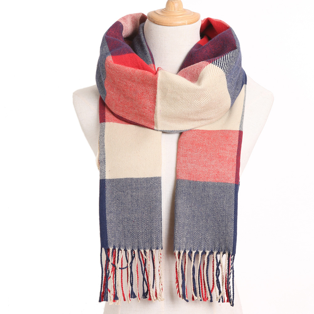 Women's Plaid Winter Scarf Accessories Scarves Women's Clothing & Accessories 