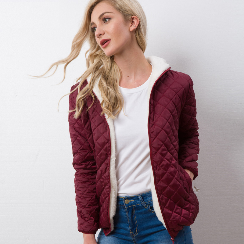 Women's Quilted Autumn Down Jacket Down Jackets Jackets & Coats Women's Clothing & Accessories 