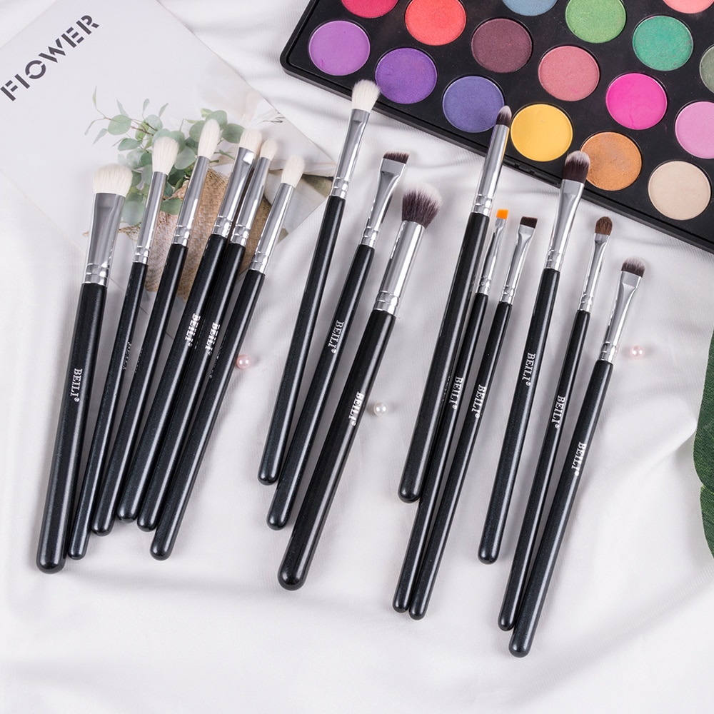 Goat Hair Eye Makeup Brushes 15 Pcs Set Beauty & Health Makeup Makeup Brushes 