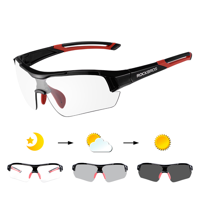 Ultra-Light Photochromic Cycling Glasses with Built-in Myopia Frame Cycling Clothing Cycling Eyewear Sports 