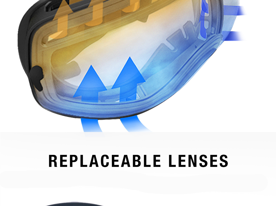 Unisex Anti-Fog Ski Goggles