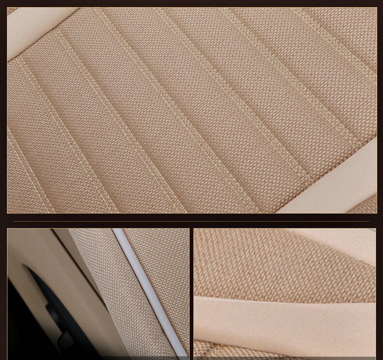 Breathable Flax Seat Cover For Car