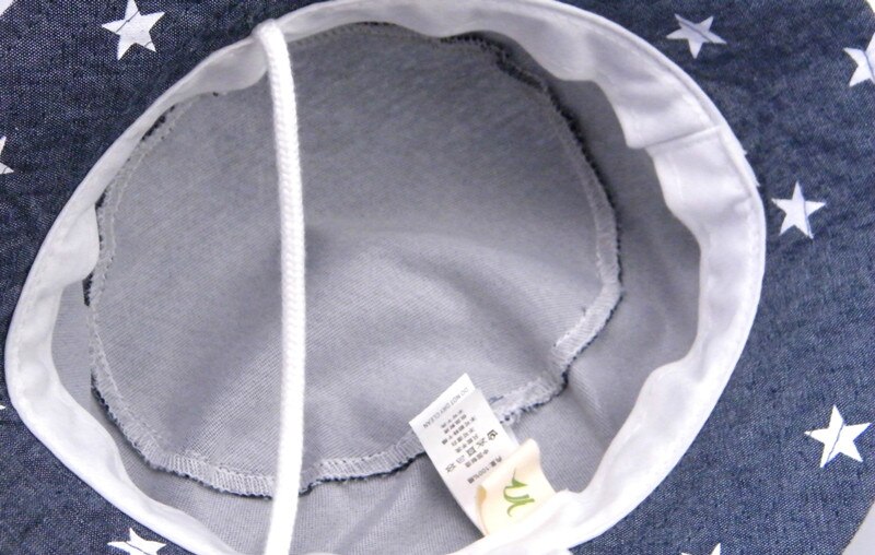 Soft Cotton Baby's Bucket Hat with Star Pattern