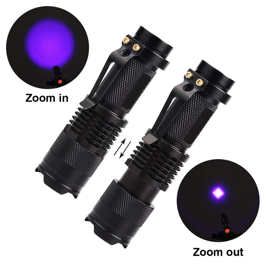 Tactical LED UV Flashlight