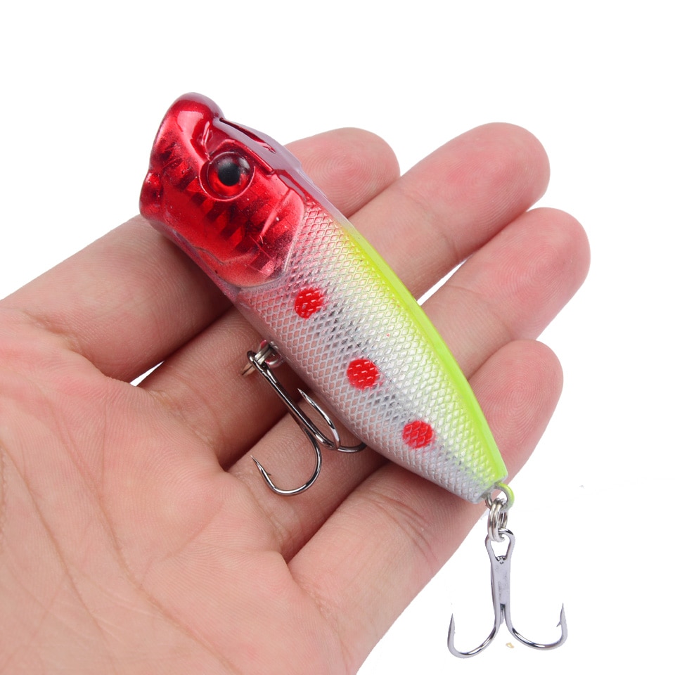 Popper Fishing Lure with 3D Eyes