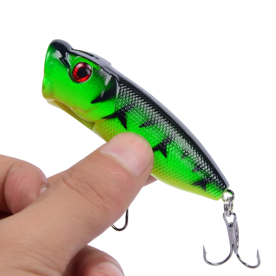 Popper Fishing Lure with 3D Eyes