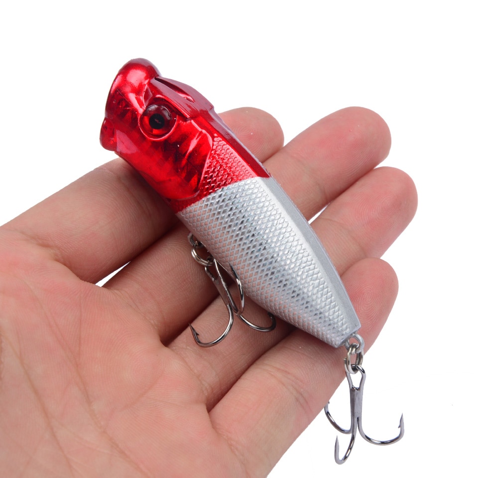 Popper Fishing Lure with 3D Eyes