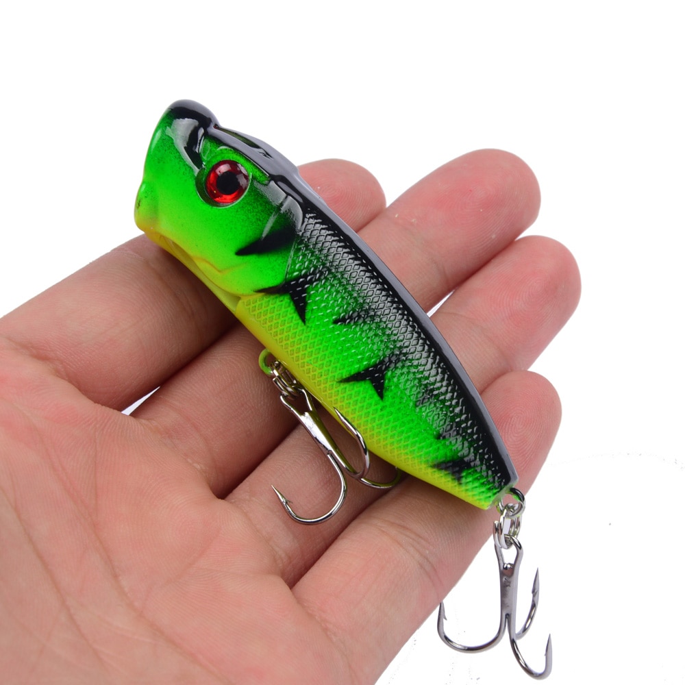 Popper Fishing Lure with 3D Eyes