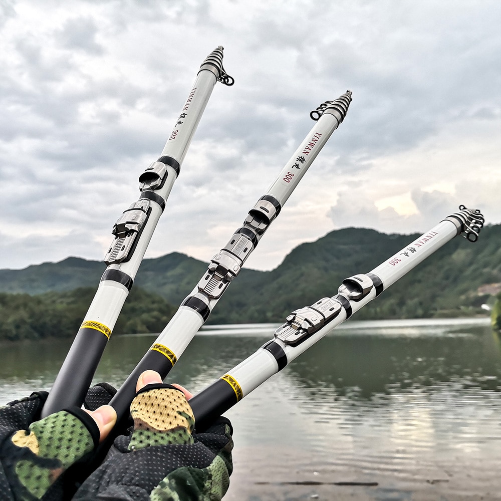 Long Telescopic Spinning Fishing Rod