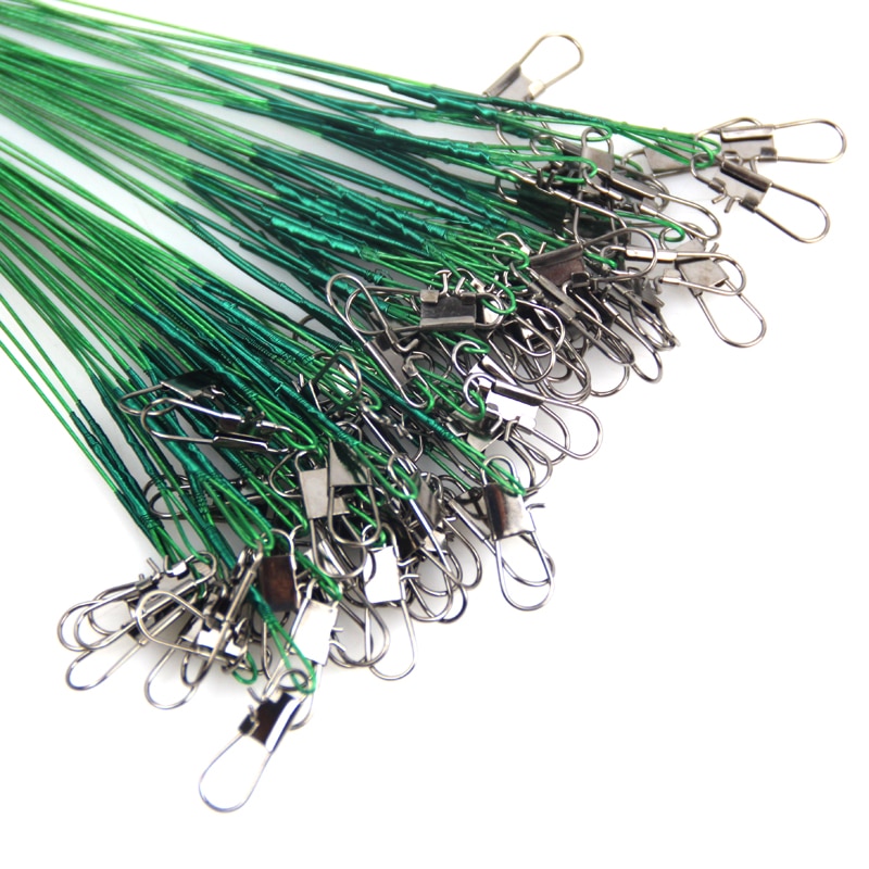 Steel Swivel Fishing Wire Leaders Set