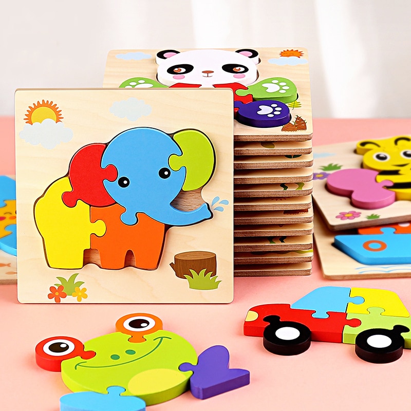 Babies Wooden 3D Puzzle Toy