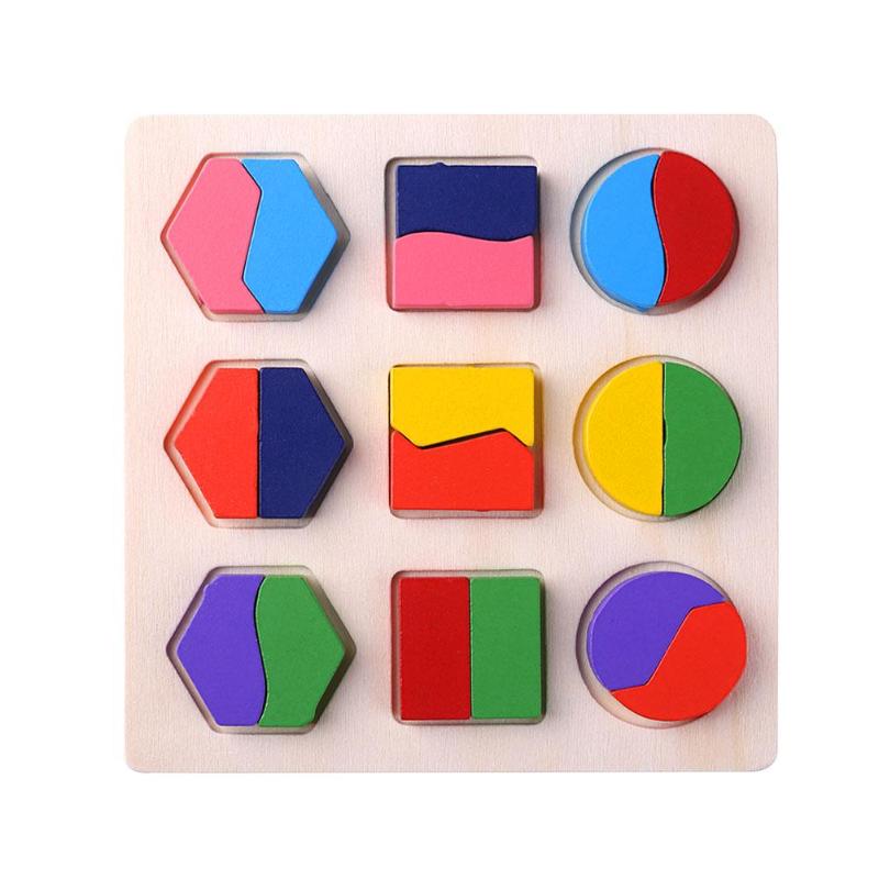 Geometric Educational Wooden Puzzle Toy