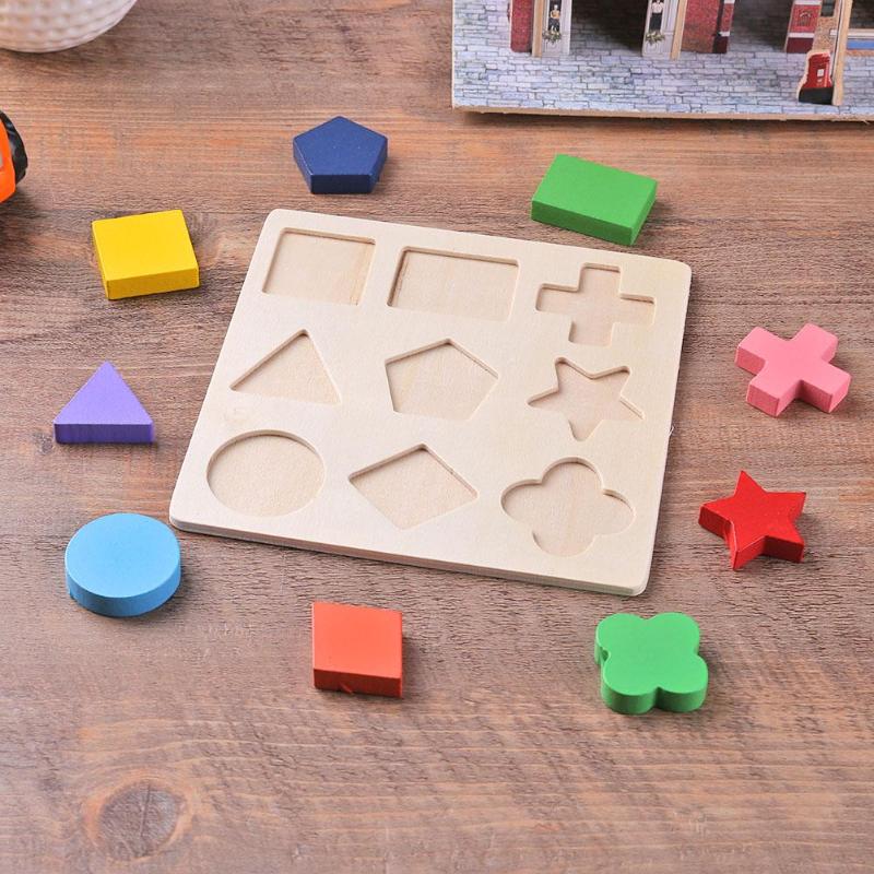 Geometric Educational Wooden Puzzle Toy