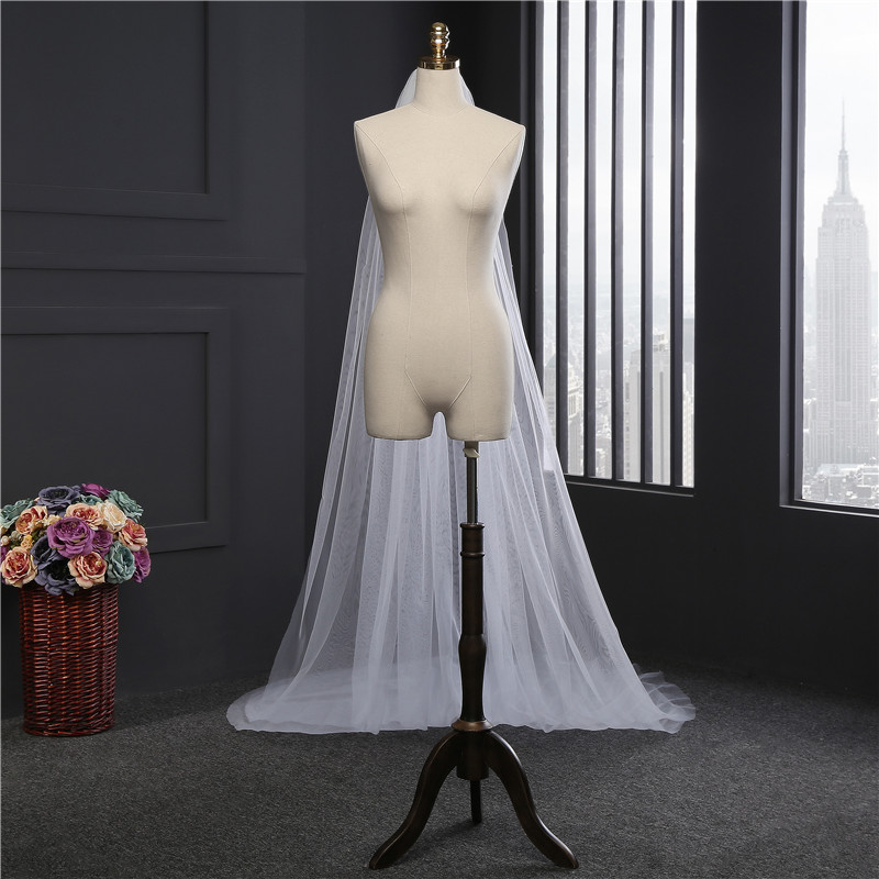 Elegant Wedding Satin Veils