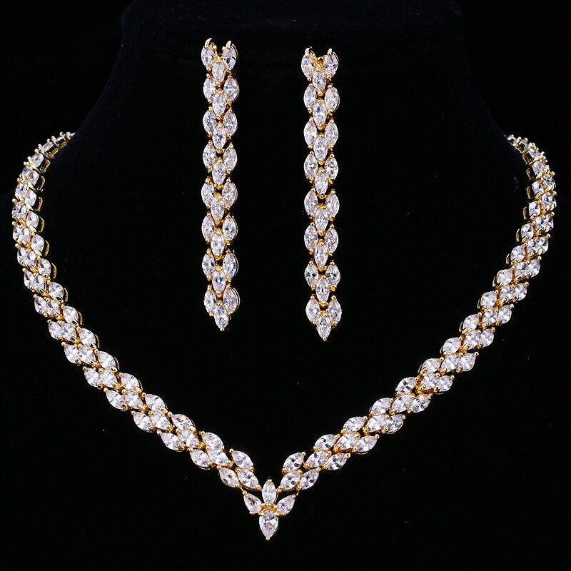 Women's Cubic Zirconia Wedding Party Jewelry Set