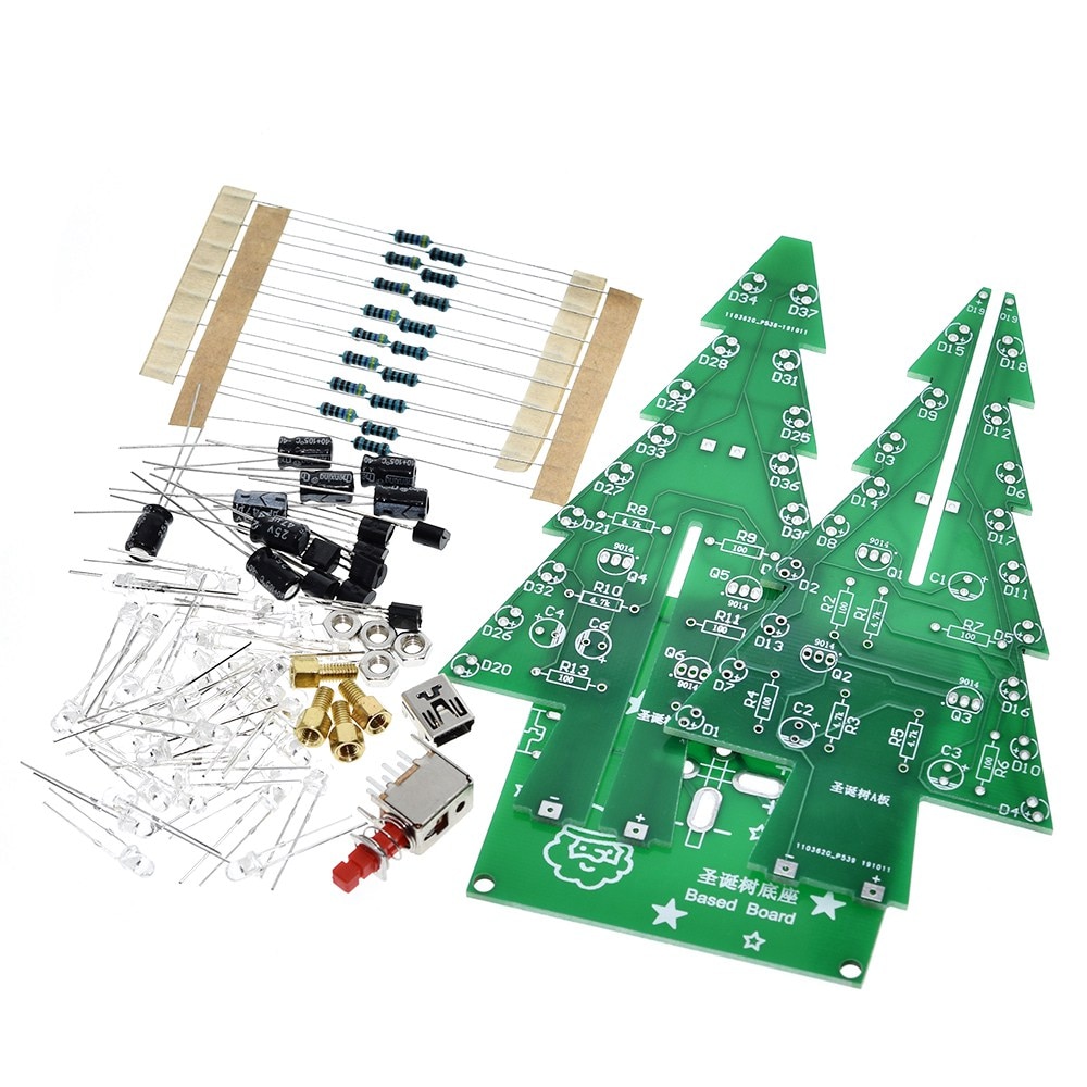 3D Christmas Tree DIY Kit Robots Toys 