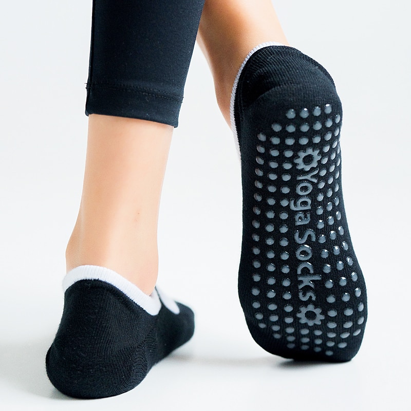 Women's Comtrast Trim Yoga and Dance Socks