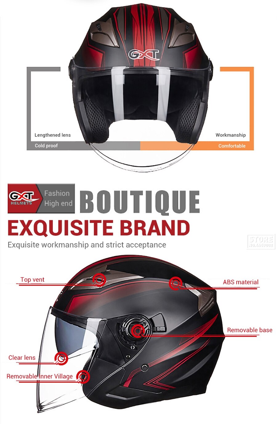 Half Face Motorcycle Helmet