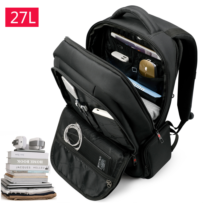 Anti-Theft Solid Unisex Travel Laptop Backpack with USB Sport Backpacks Sport Bags Sports 