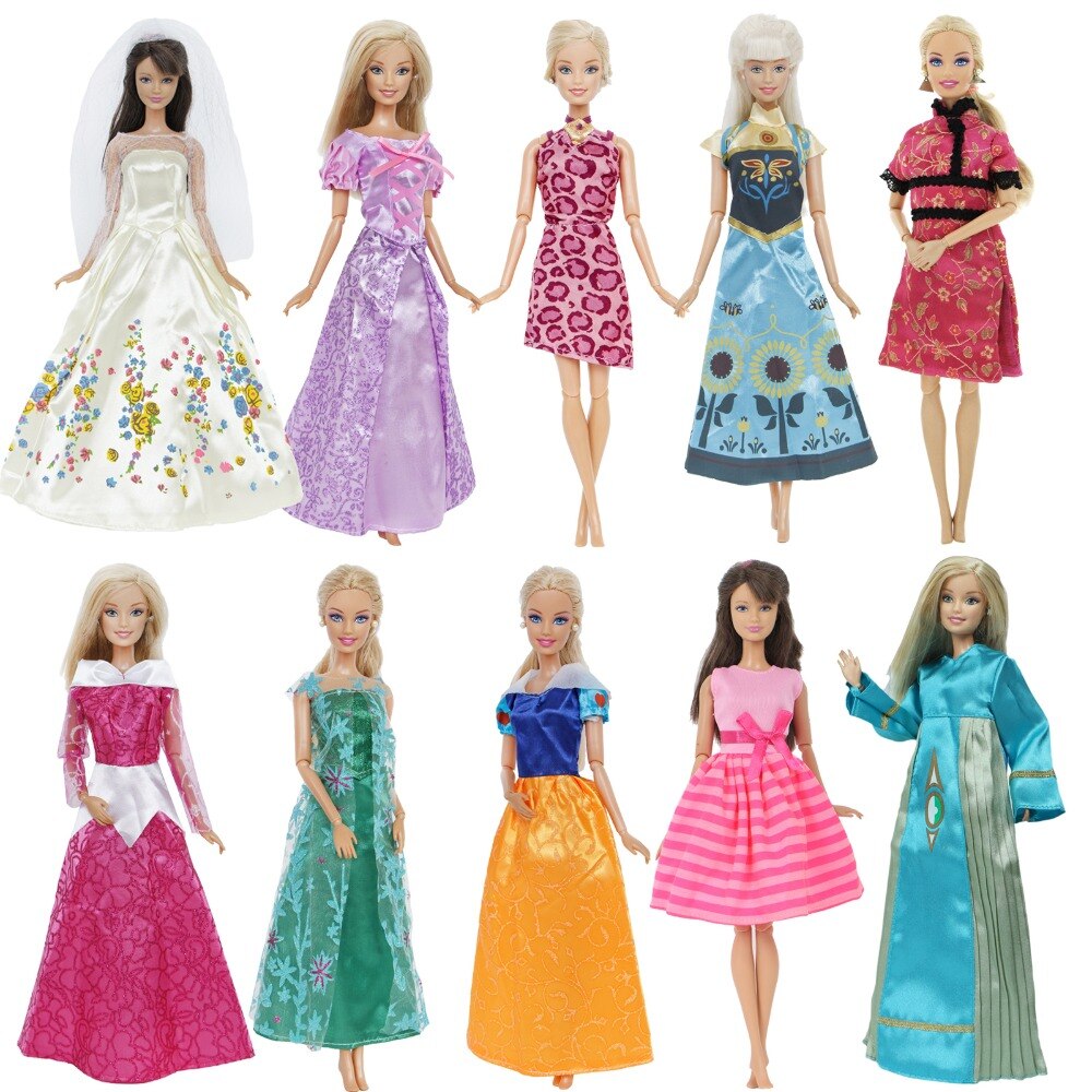 Barbie Princess in Dress Doll Toy for Kids Dolls Accessories Kid's Toys Toys 