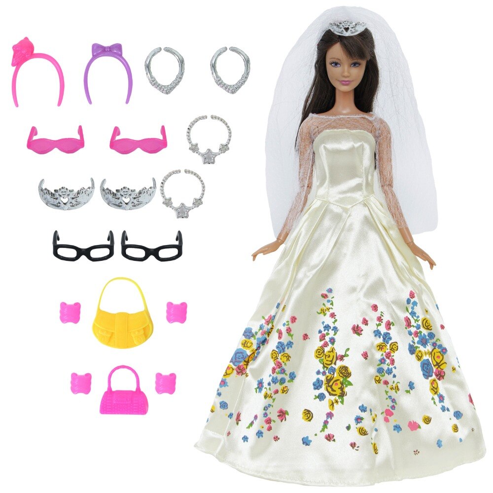 Barbie Princess in Dress Doll Toy for Kids Dolls Accessories Kid's Toys Toys 