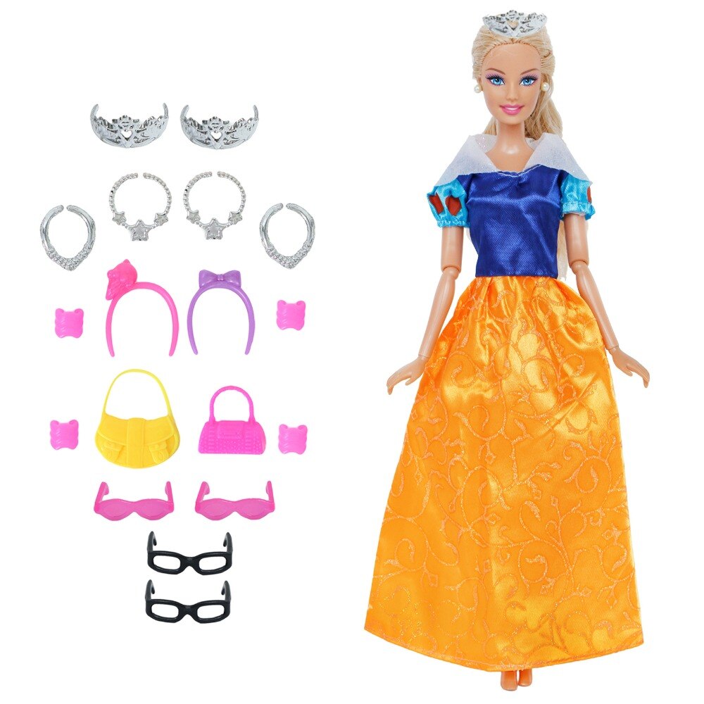 Barbie Princess in Dress Doll Toy for Kids Dolls Accessories Kid's Toys Toys 