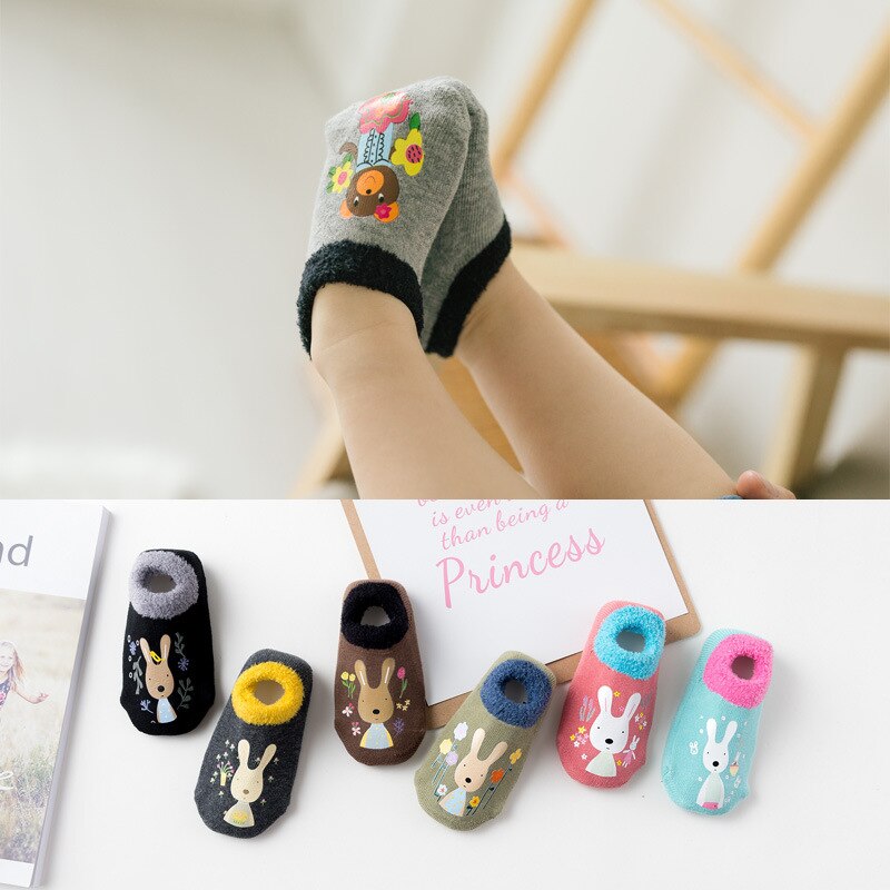 Cartoon Slip-Resistant Floor Socks for Kids