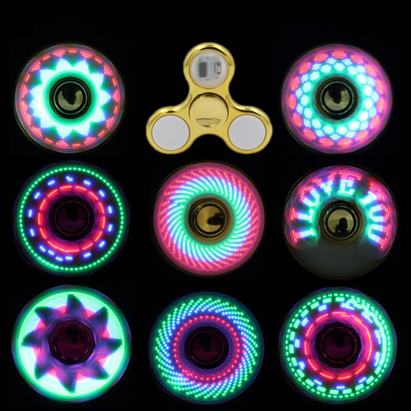 Colorful Glowing LED Fidget Spinner