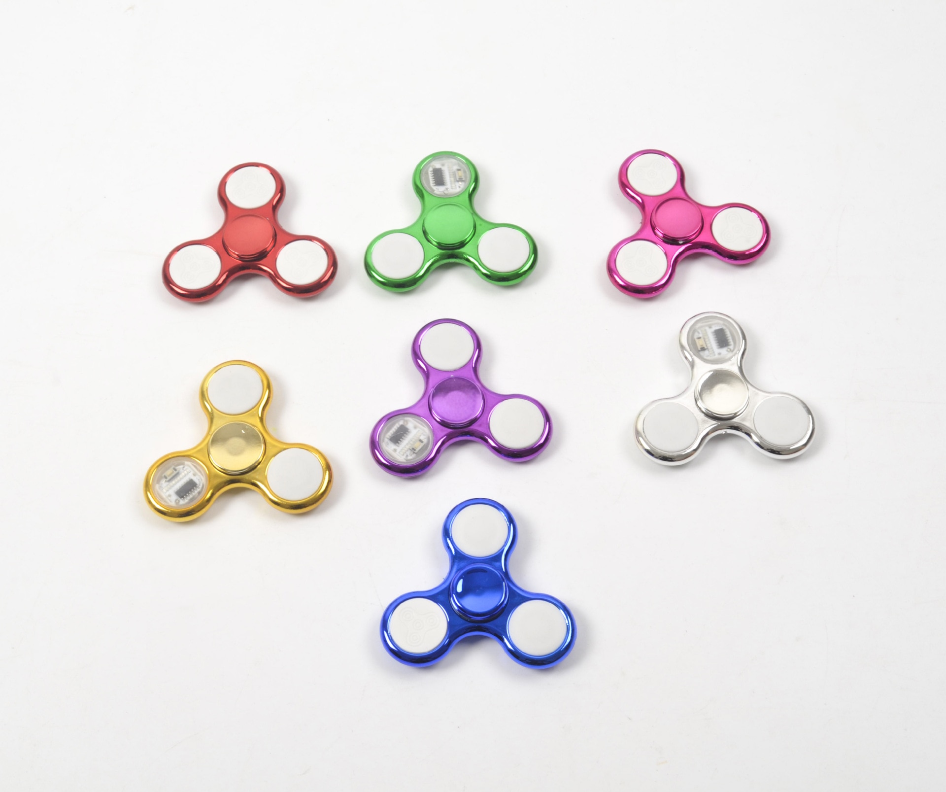 Colorful Glowing LED Fidget Spinner Stress Relief Toys Toys 