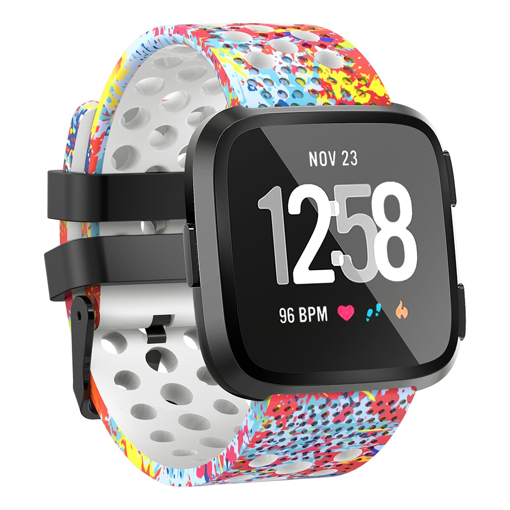 Colorful Ventilated Silicone Band for FitBit Versa Smart Accessories Smart Electronics 