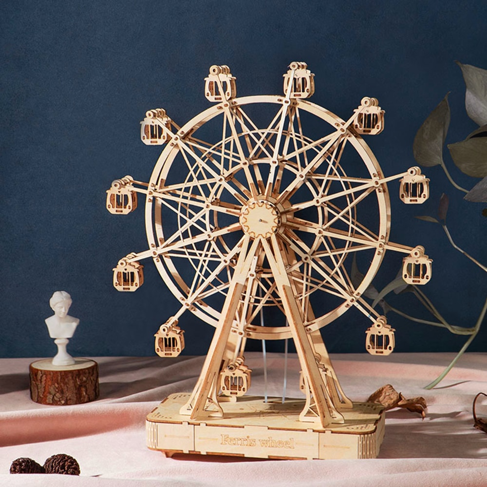 DIY 3D Ferris Wheel Wooden Puzzle Model Building & Blocks Toys 