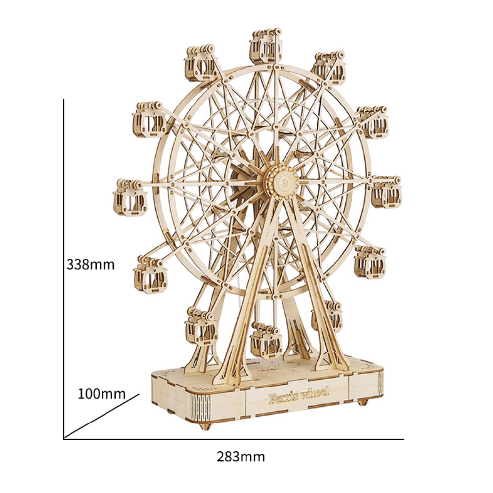 DIY 3D Ferris Wheel Wooden Puzzle Model Building & Blocks Toys 