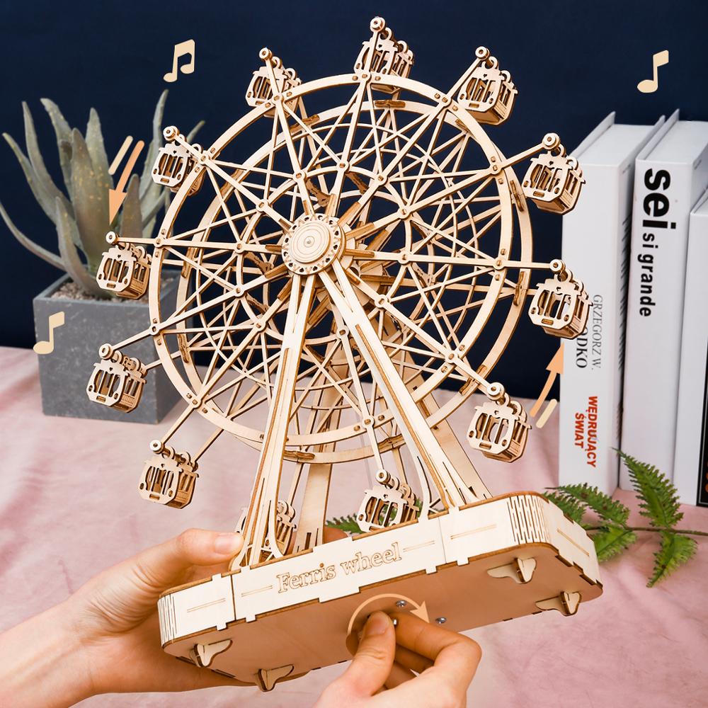 DIY 3D Ferris Wheel Wooden Puzzle Model Building & Blocks Toys 