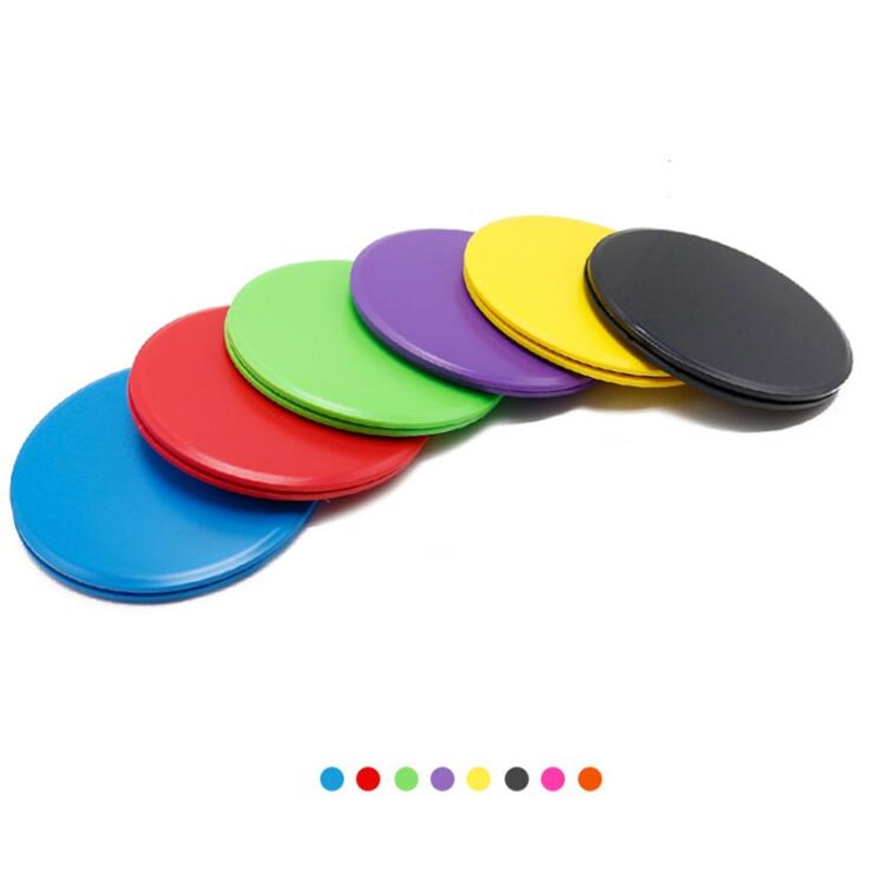 Gliding Disc 2 Pcs Set Fitness Circles Fitness Equipment Sports 