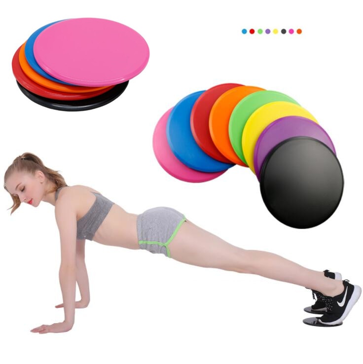 Gliding Disc 2 Pcs Set Fitness Circles Fitness Equipment Sports 