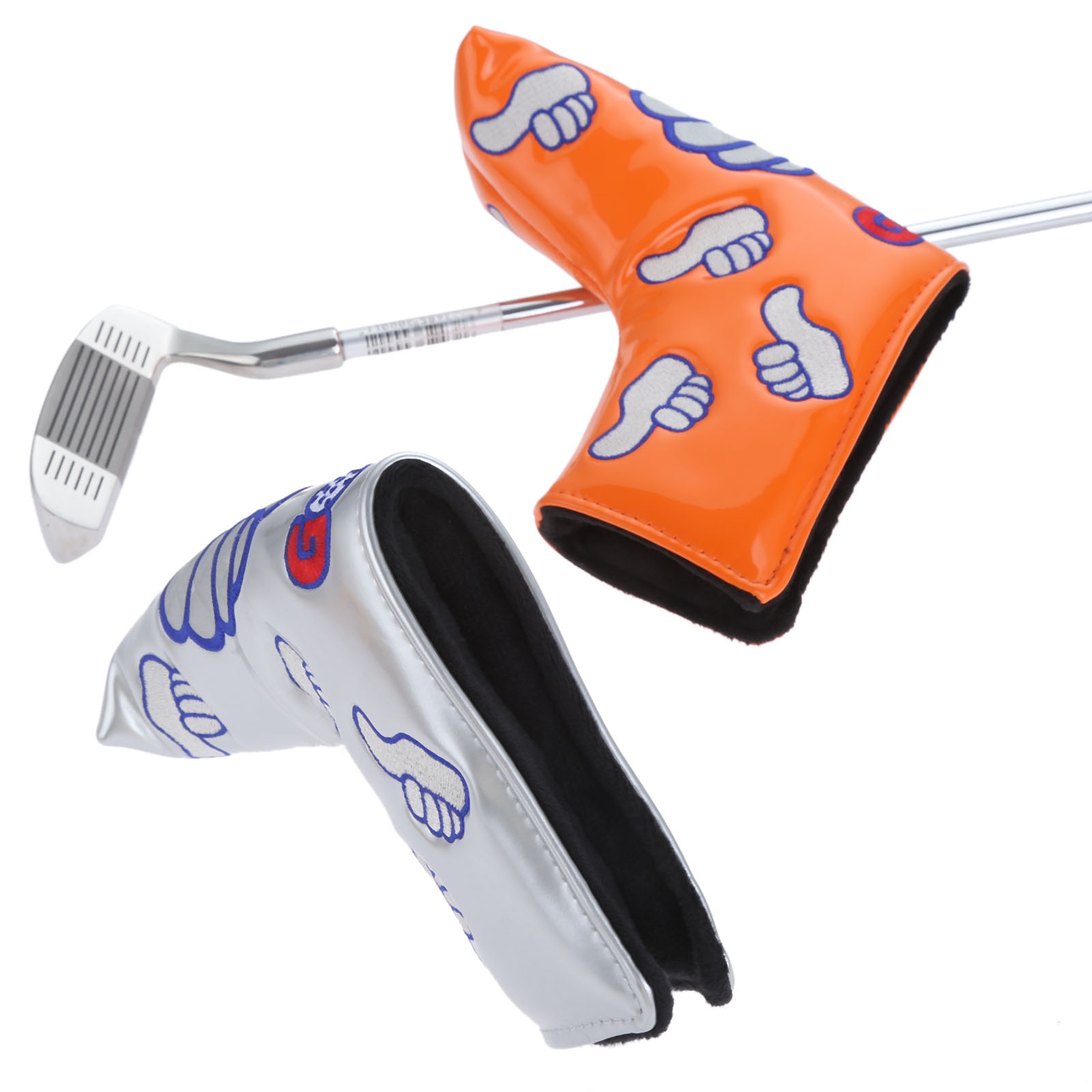 Great Thumb Patterned PU Leather Golf Club Head Cover